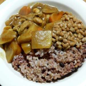 ［絶品］我が家の納豆カレーライス